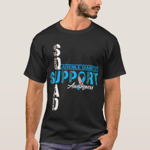 Support Squad Juvenile Diabetes Awareness Leopard T-Shirt