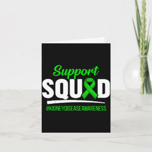 Support squad kidney disease awareness card