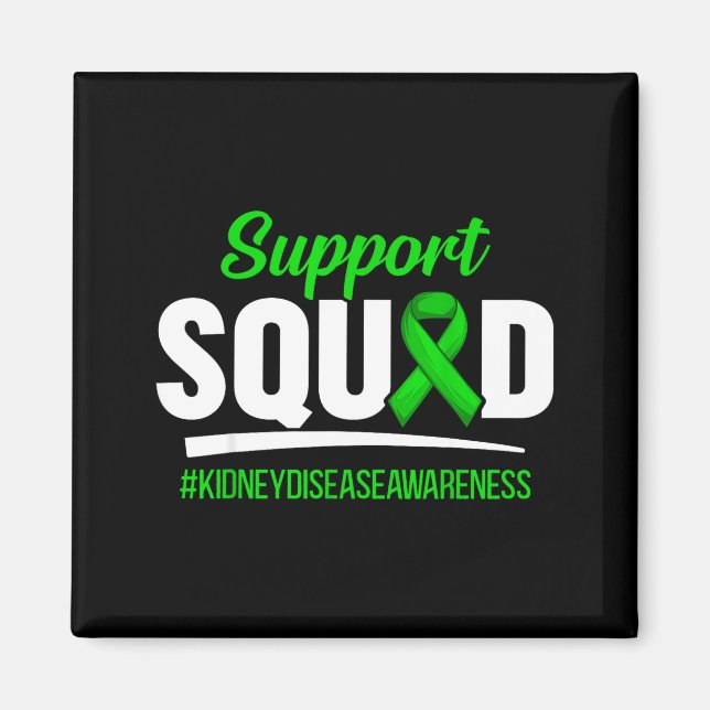 Support squad kidney disease awareness  magnet (Front)