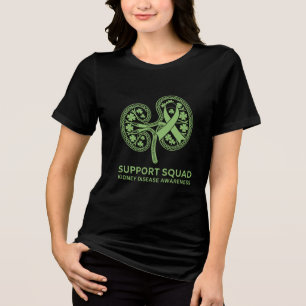 Support Squad Kidney Disease Awareness Tri-Blend Shirt