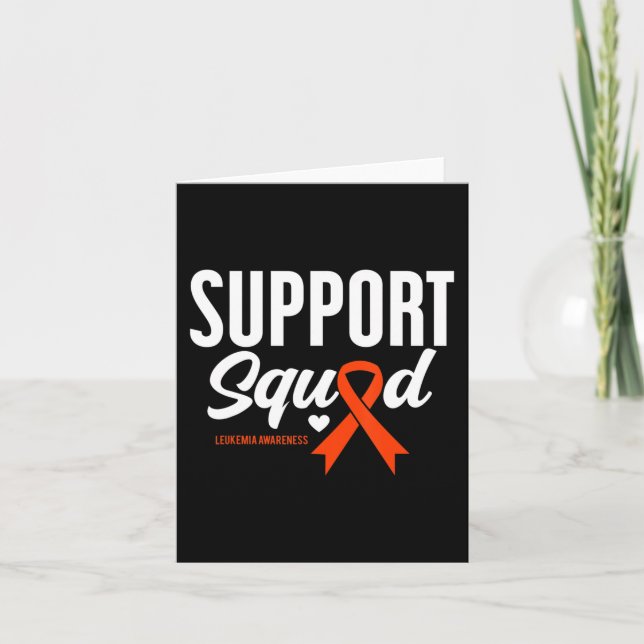 Support Squad Leukaemia Awareness  Card (Front)