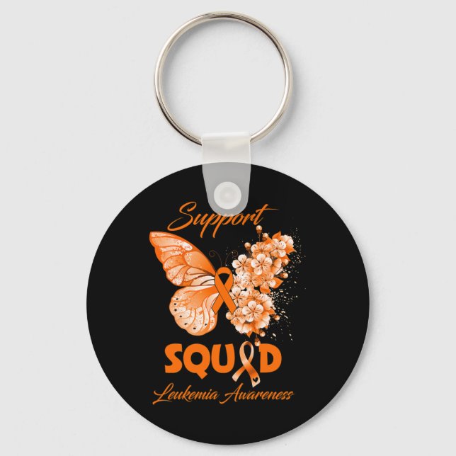 Support Squad Leukaemia Awareness  Key Ring (Front)