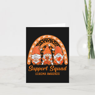 Support Squad Leukaemia Awareness Month Gnomies Card