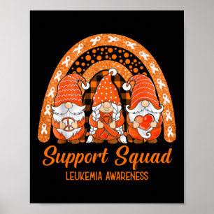 Support Squad Leukaemia Awareness Month Gnomies Poster
