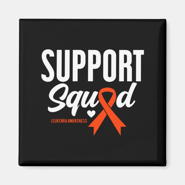 Support Squad Leukaemia Awareness Performance Magnet (Front)