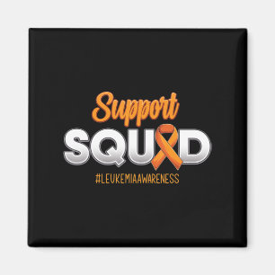 Support Squad Leukaemia Awareness Warrior Fight Fo Magnet