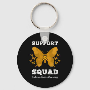 Support Squad Leukaemia Cancer Awareness Blood Can Key Ring