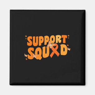 Support Squad Leukaemia Cancer Awareness Butterfly Magnet