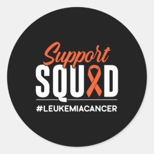 Support Squad Leukaemia Cancer Awareness Gift Classic Round Sticker