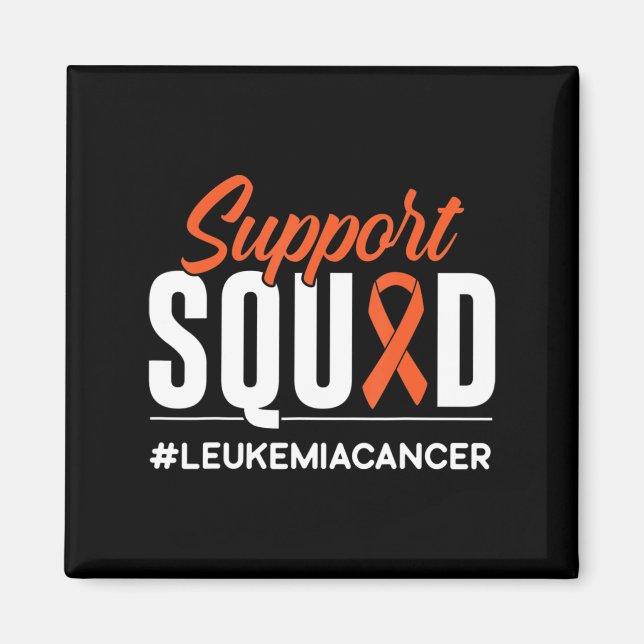 Support Squad Leukaemia Cancer Awareness Gift  Magnet (Front)