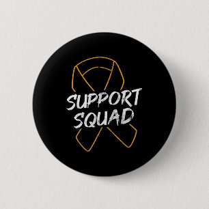 Support Squad Leukaemia Cancer Leukaemia Awareness 6 Cm Round Badge