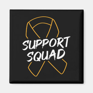 Support Squad Leukaemia Cancer Leukaemia Awareness Magnet