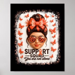 Support Squad Leukaemia Ribbon Butterfly You Not A Poster