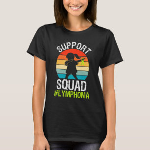 Support Squad Lime Green Ribbon Lymphoma Awareness T-Shirt