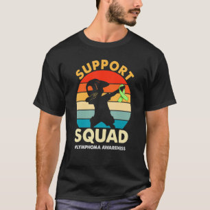 Support Squad Lime Green Ribbon Lymphoma Awareness T-Shirt