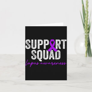 Support Squad Lupus Awareness Month Purple Vintage Card
