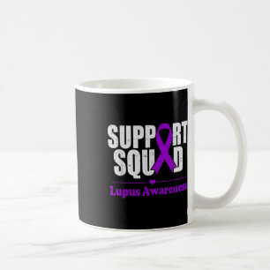 Support Squad Lupus Awareness Purple Autoimmune Di Coffee Mug