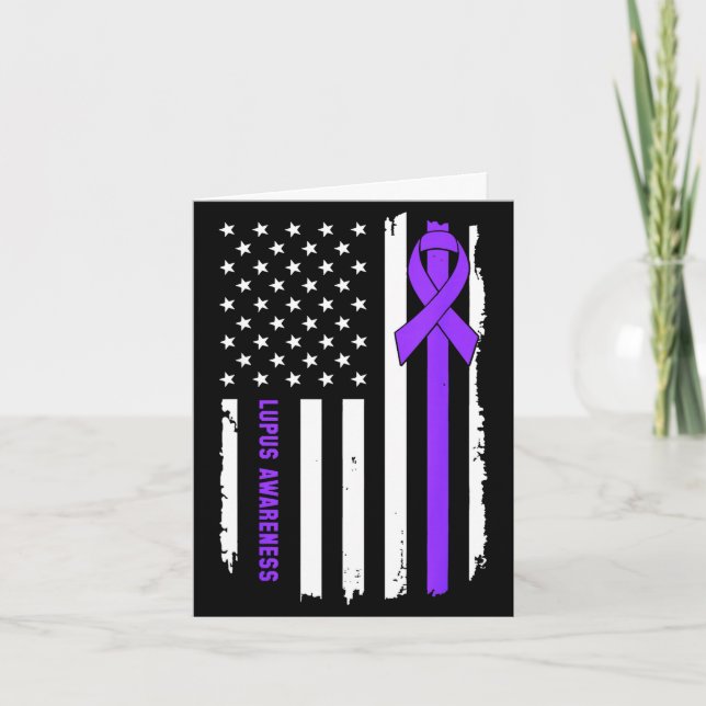 Support squad lupus awareness warrior fighter card (Front)