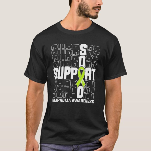 Support Squad Lymphoma Awareness T-Shirt (Front)