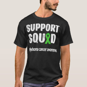 Support Squad  Lymphoma Warrior Ribbon Cancer Surv T-Shirt