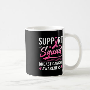 Support Squad Matching Family Breast Cancer Awaren Coffee Mug