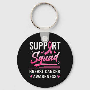 Support Squad Matching Family Breast Cancer Awaren Key Ring