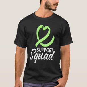 Support Squad Mental Health Awareness Green Ribbon T-Shirt