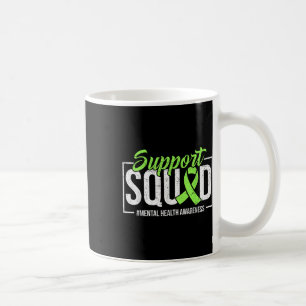 Support Squad Mental Health Awareness Lime Green R Coffee Mug