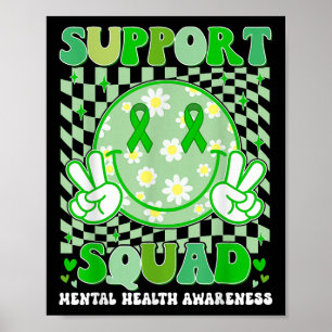 Support Squad Mental Health Awareness Men Women Ki Poster