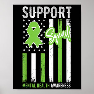 Support Squad Mental Health Awareness Men Women  Poster
