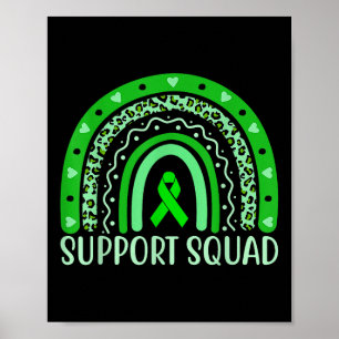Support Squad Mental Health Awareness Month Green Poster