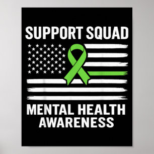 Support Squad Mental Health Awareness Motivational Poster