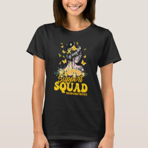 Support Squad Messy Bun Butterfly Endometriosis Aw T-Shirt