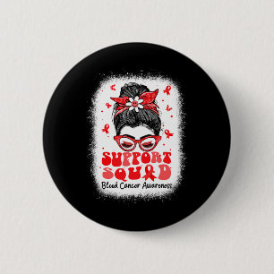 Support Squad Messy Bun Butterfly Red Ribbon Blood 6 Cm Round Badge