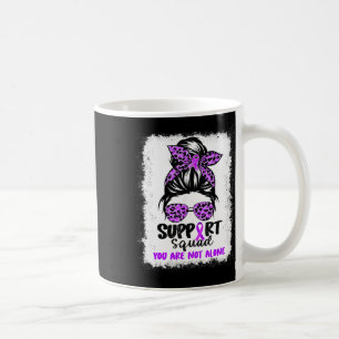 Support Squad Messy Bun Purple Warrior Heimerheime Coffee Mug