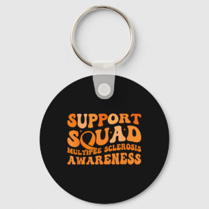 Support Squad MS Multiple Sclerosis Awareness Key Ring