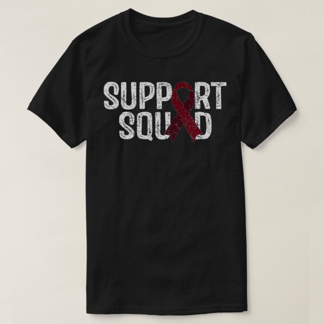 Support Squad Multiple Myeloma Awareness  T-Shirt (Design Front)