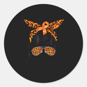 Support Squad Multiple Sclerosis Awareness Messy B Classic Round Sticker
