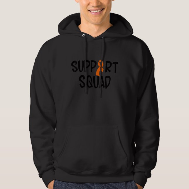 Support Squad Multiple Sclerosis Awareness Ms Awar Hoodie (Front)