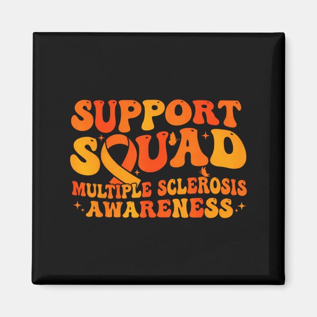 Support squad multiple sclerosis awareness ms magnet (Front)