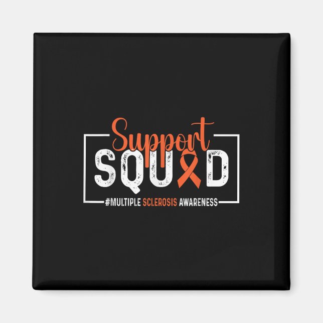 Support Squad Multiple Sclerosis Awareness Ms Oran Magnet (Front)