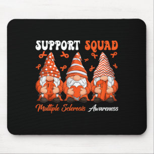 Support Squad Multiple Sclerosis Gnomes With Orang Mouse Pad