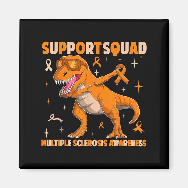 Support squad multiple sclerosis ms awareness magnet (Front)
