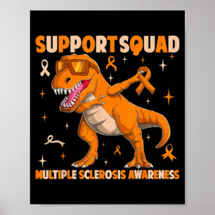 Support squad multiple sclerosis ms awareness poster