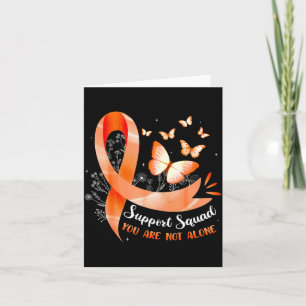 Support Squad Not Alone Leukaemia Awarenes Men Card