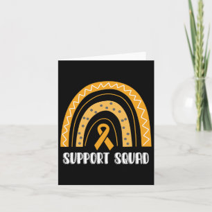 Support Squad Orange Rainbow Ribbon Rsd Crps Aware Card