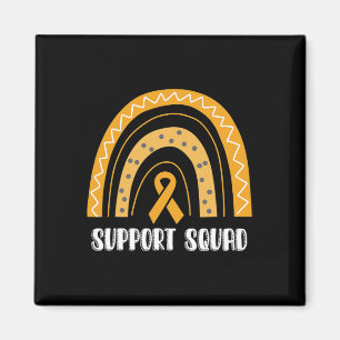 Support Squad Orange Rainbow Ribbon RSD CRPS Aware Magnet