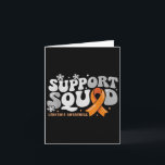 Support Squad Orange Ribbon Leukaemia Awareness Wa Card<br><div class="desc">Support Squad Orange Ribbon Leukaemia Awareness Warrior</div>