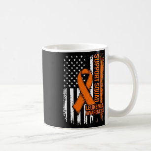Support Squad Orange Ribbon Leukaemia Blood Cancer Coffee Mug