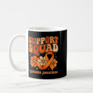 Support Squad Orange Ribbon Leukaemia Blood Cancer Coffee Mug